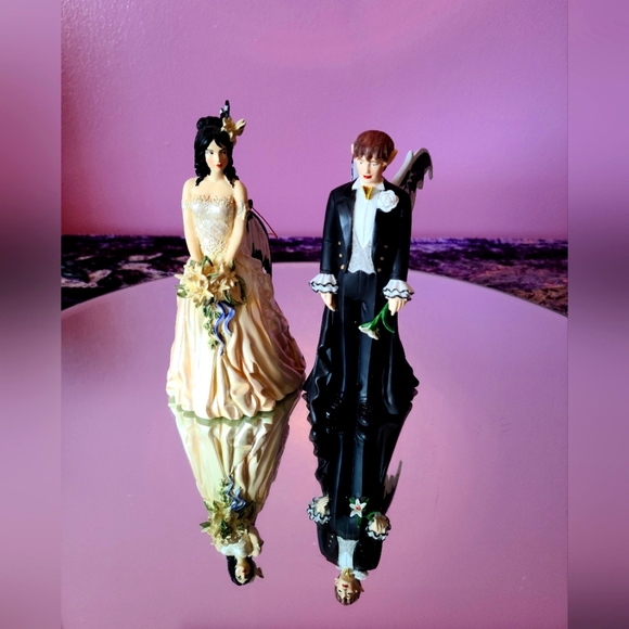 👰🤵Nene Thomas Bride & Groom Fairy Figurines NIB - Picture 2 of 13